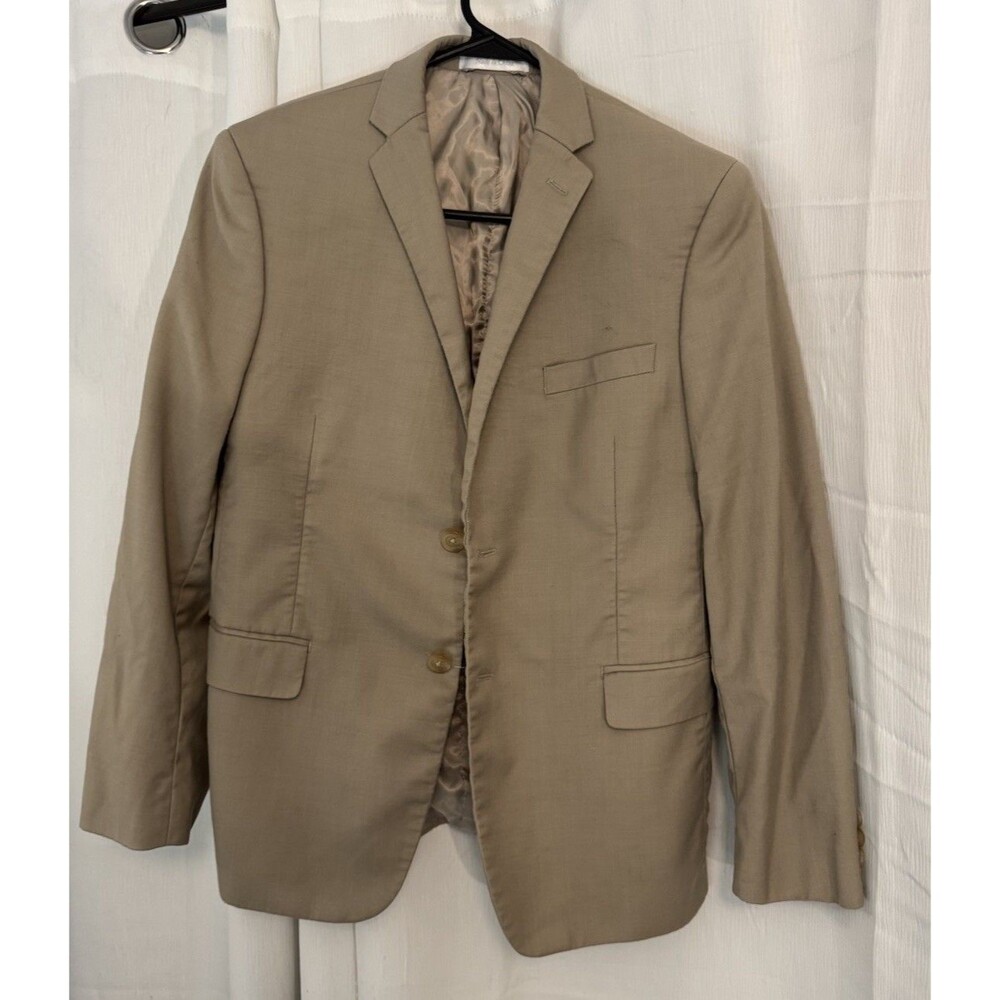 Lauren Ralph Lauren Women’s 100% Wool Blazer Jacket Beige Tan Lined Size 18R M/L